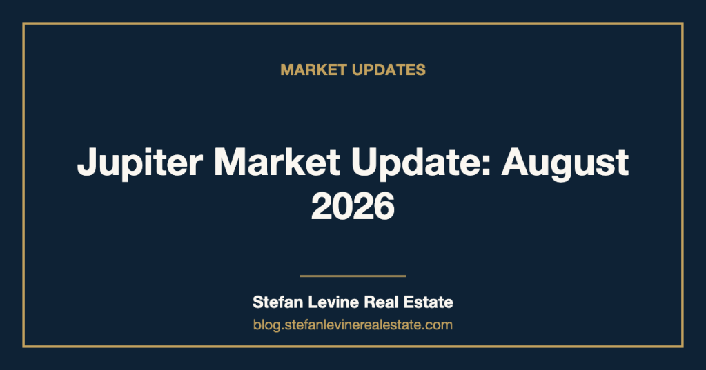 Jupiter Market Update: August&nbsp;2026